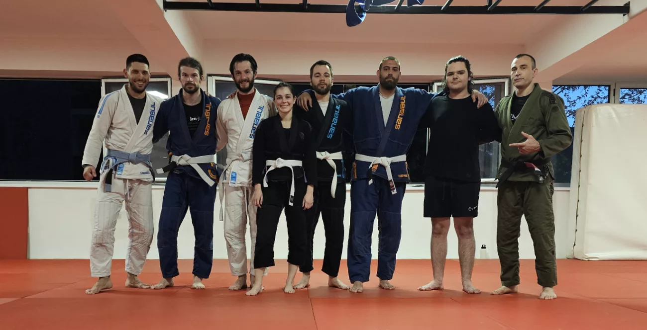 Gavran BJJ members on the mat